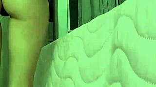 redhead latina spied on in her room with hidden camera