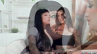 Hey, wanna watch tattooed babes lick and trib each other's pussy?