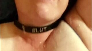 Busty brunette machine fucked and gets a huge facial