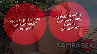 bigass milf anal creampie by the garden