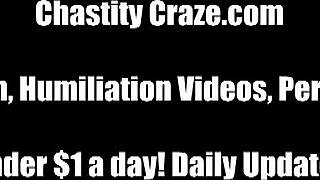 Chastity denial and orgasm denial: A femdom handjob experience