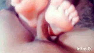 Paolla Mille Gives Footjob To Prostitute With Tattoo