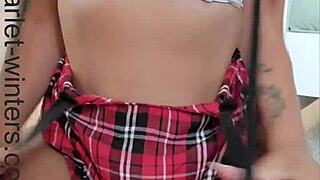 sexy teacher teaches handsfree orgasm