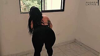 Horny milf flaunts lingerie in new house and craves wild sex.