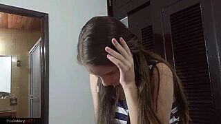 Hey, alone in the cabin, my stepsister and I started touching and fucking