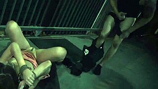 Slut endures rough gang and female agent domination