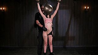 how does it feel, slave, with pierced nipples in torment?