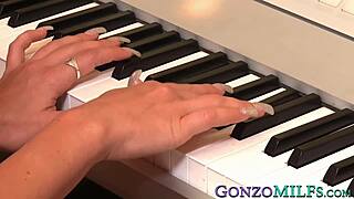 I licked that young babe's shaved pussy so hard, muff diving like crazy!