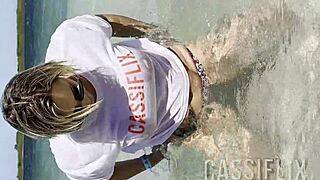 My beach tennis teacher couldn't handle my big ass and got aroused during class.