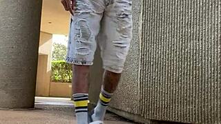 first time sucking dick outside?