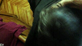 Hey, trans babe gives deep throat suck