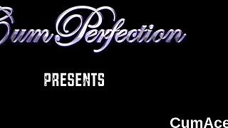 randy doll getting a cumshot on her face and eating it all 😋