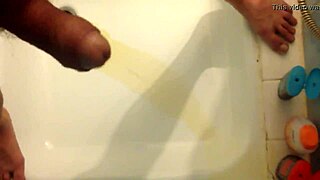 Pissing in the shower: 15 minutes of urination, compiled