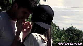 Hey, this European teen got assfucked outdoors with her boyfriend!