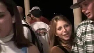 Hey, watch this petite coed toy her wet pussy!