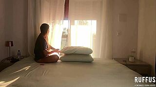 morena enters relative's room for smoking and fun