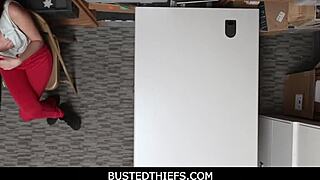 Thief Teen Takes Officer's Cock Deep At Work