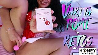 Petite Latina Agatha Dolly Feels Intense Pleasure In Truth Or Dare Game