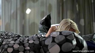 Mature milf gives experienced blowjob and handjob to amateur couple