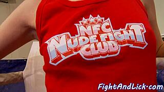 wrestling lesbo fingers and licks in hot match