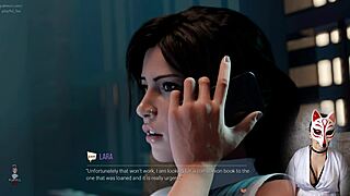 lara's croft adventures: episode 6, intense masturbation session