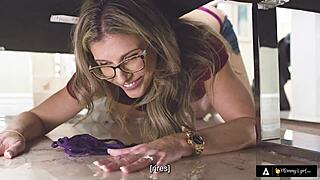 In A Web Chat, Cory Chase Eats And Fingers Laney Grey's Pussy