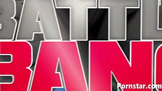 Cumshot Covers Black Beauty Stacy Adams's Face After Hardcore Sex