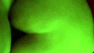 Bent over in thong for doggystyle creampie.