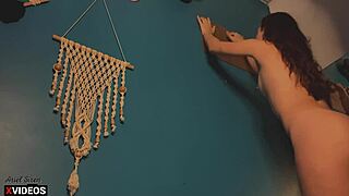 He couldn't resist seeing me painting naked.