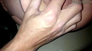 I fucked my amateur lover on the outdoor table at night