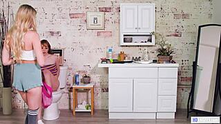 Roommates Lily Larimar & Aliya Brynn Have Oral Sex