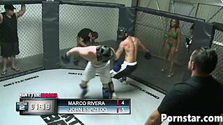 Cumshot Covers Black Beauty Stacy Adams's Face After Hardcore Sex