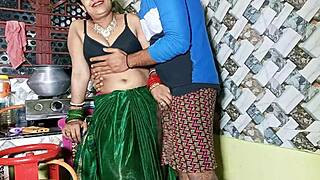 Bhabhi gets fucked in the kitchen by his brother in law