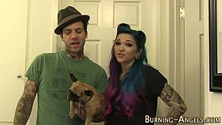 Alt whore playing with toys, emo slut vibes 😈