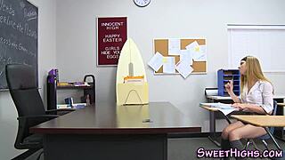 Slender Teen with Small Boobs Gets Wild on Campus