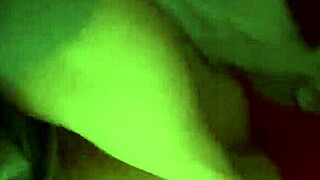 Bent over in thong for doggystyle creampie.