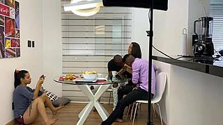 Patroa Sandy Cortez takes big cocks from her employees to relieve stress.