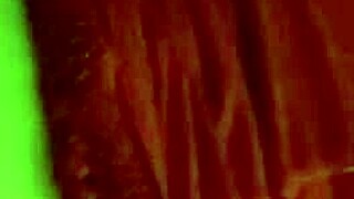 Bent over in thong for doggystyle creampie.