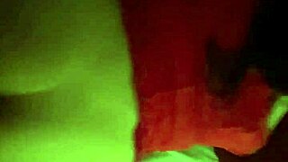 Bent over in thong for doggystyle creampie.