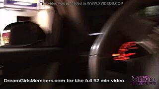 Big tit brunette coed streaks around tampa