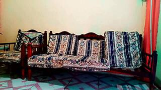 stepmother in lingerie is falling in love with her stepson and sends him porn in lingerie while she makes very hot movements on the furniture of the house