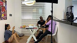 Patroa Sandy Cortez takes big cocks from her employees to relieve stress.