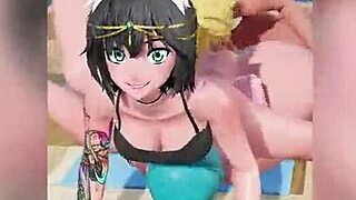 What a Lewd Workout with Monster Cock in Anime Action!