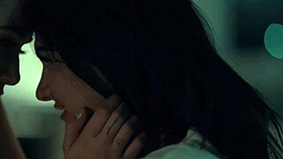 two babes in a couple sharing intimate moments with tattoos