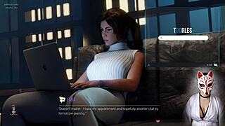 lara's croft adventures: episode 6, intense masturbation session