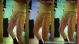 video gay white underwear fetish for you to cum with alejandro mistral