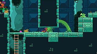 Hey, in this hentai game, we find the third marble dildo for the queen in the jungle