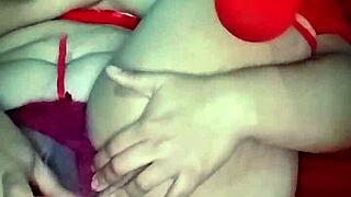 hey, latina neighbor in red wants you to watch her vibrator play