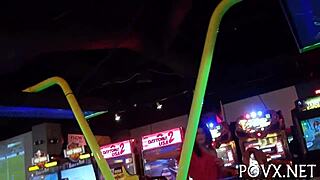 The beauty experiences overwhelming pleasure as she bows down for a hard fuck