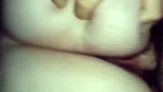 The man fucks his chubby Spanish girlfriend in doggystyle, her big ass bent over as he cums inside.